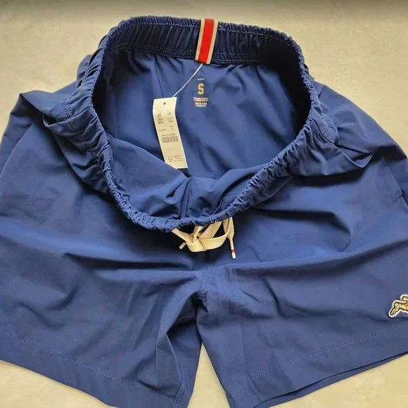 New Men's S M  Tracksmith x J Crew Cannonball Run blue running shorts - Picture 6 of 11
